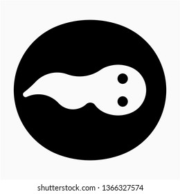 Glyph frogspawn vector icon