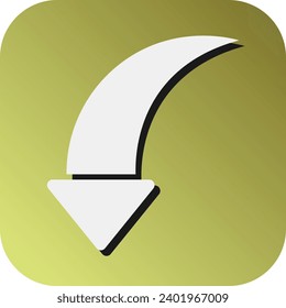 Glyph Gradient Background Icons Design