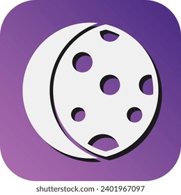 Diseño de iconos de fondo de degradado de glifo