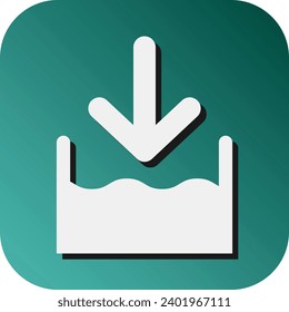 Diseño de iconos de fondo de degradado de glifo