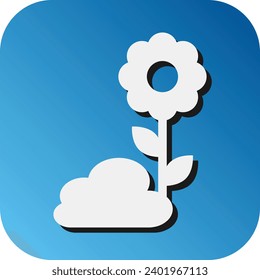 Diseño de iconos de fondo de degradado de glifo