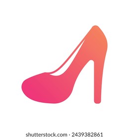 Glyph Gradient Heels vetor icon