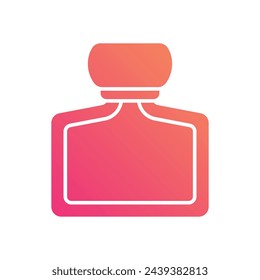 Glyph Gradient Perfume vetor icon