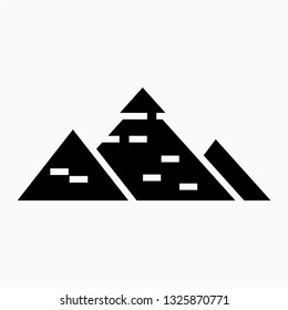 Glyph Great pyramid pixel perfect vector icon
