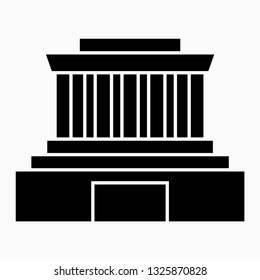 Glyph Ho Chi Minh Mausoleum Pixel Stock Vector (Royalty Free ...