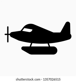 Glyph hydroplane vector icon