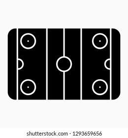 Glyph ice rink vector icon