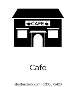 Glyph icon of cafe 