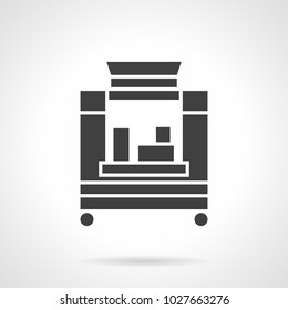 Glyph icon coffee trailer