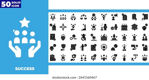 glyph icon collection. Containing team, cooperation, group, people, organization, collaboration, communication, partnership, leadership, support, unity, community