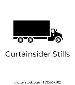Glyph icon of  curtainsider stills 