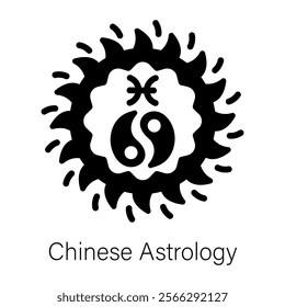 Here’s a glyph icon depicting chinese astrology 