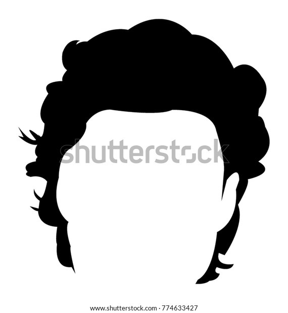 Glyph Icon Design Finger Wave Haircut Stock Vector Royalty Free