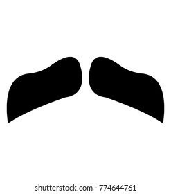 Glyph icon design of Grover Cleveland mustache