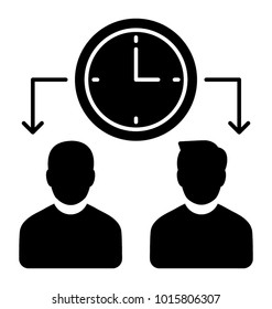 
Glyph icon event management. Schedule planning
