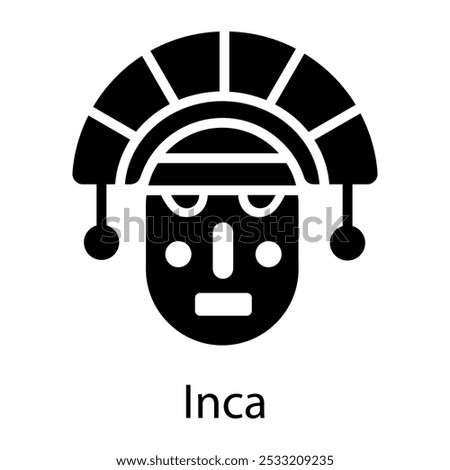 A glyph icon of inca