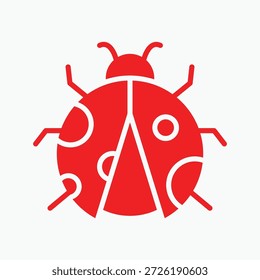 Glifo Icono de una mariquita