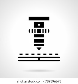 Glyph icon laser welding