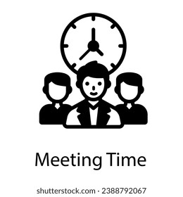 A glyph icon of leadership, editable design 