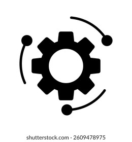 glyph icon, line vector isolated on white background. trendy and modern design