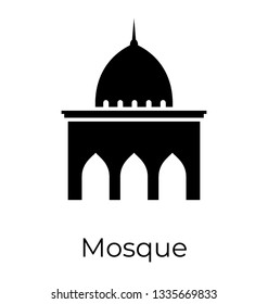 Glyph icon of  mosque