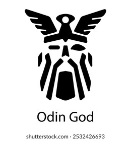 Um ícone de glifos de deus devoto 