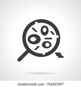 Glyph icon omelet with vegetables