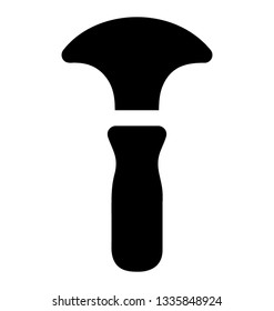 Glyph icon of pickaxe 