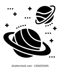 Glyph icon of planetary system 