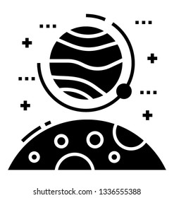 Glyph icon of planets 