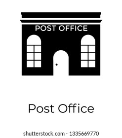 Glyph icon of  post office 