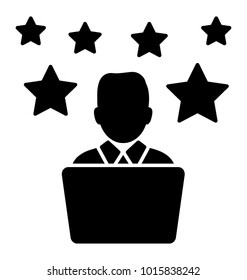 
Glyph icon professional. Proficient
