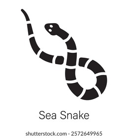 Here’s a glyph icon of a sea snake 