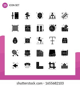 Glyph Icon set. Pack of 25 Solid Icons isolated on White Background for responsive Website Design Print and Mobile Applications.