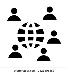 Glyph Icon. Simple Vector Illustration on White Background