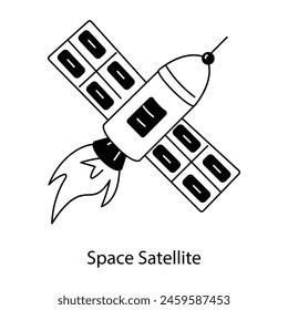 Este es un icono glifo de un satélite espacial 