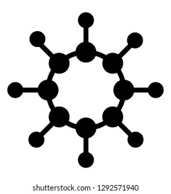 Glyph icon vector design of atom 