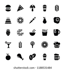 
Glyph Icons of Food Pack 
