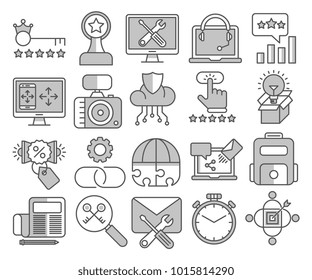 Glyph Icons Set of Search Engine Optimization icons, Simple solid Pictogram Pack, Vector Logo Concept, Web Graphic. Vector icons.
