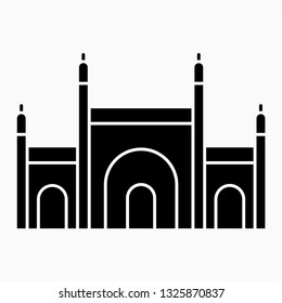 Glyph id gah mosque pixel perfect vector icon
