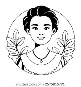 A glyph illustration of mexican laura esquivel