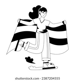 Una ilustración glifo del día del orgullo