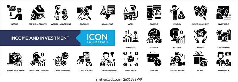 Glyph - Income and Investment Icon Collection