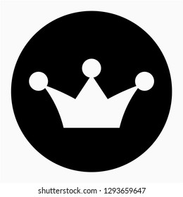 Glyph king vector icon