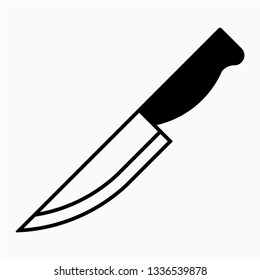 Glyph knife vector icon