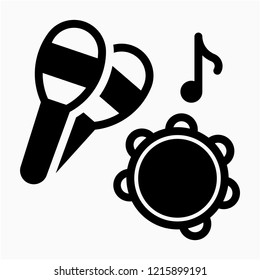 Glyph Latin music pixel perfect vector icon