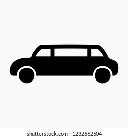 Glyph Limousine pixel perfect vector icon