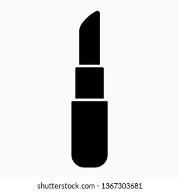 Glyph lipstick vector icon