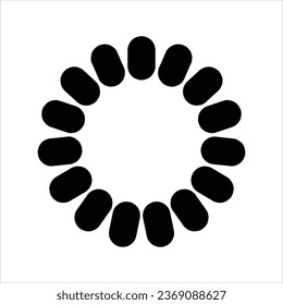 glyph loading icon stock illustration 
