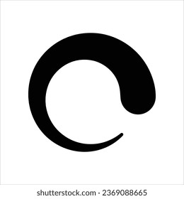 glyph loading icon stock illustration 